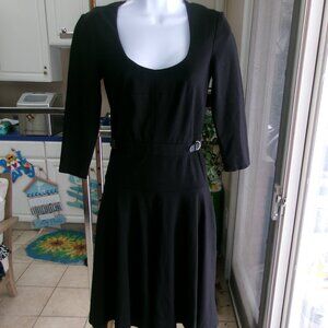 ANN TAYLOR BLACK MIDI DRESS 2